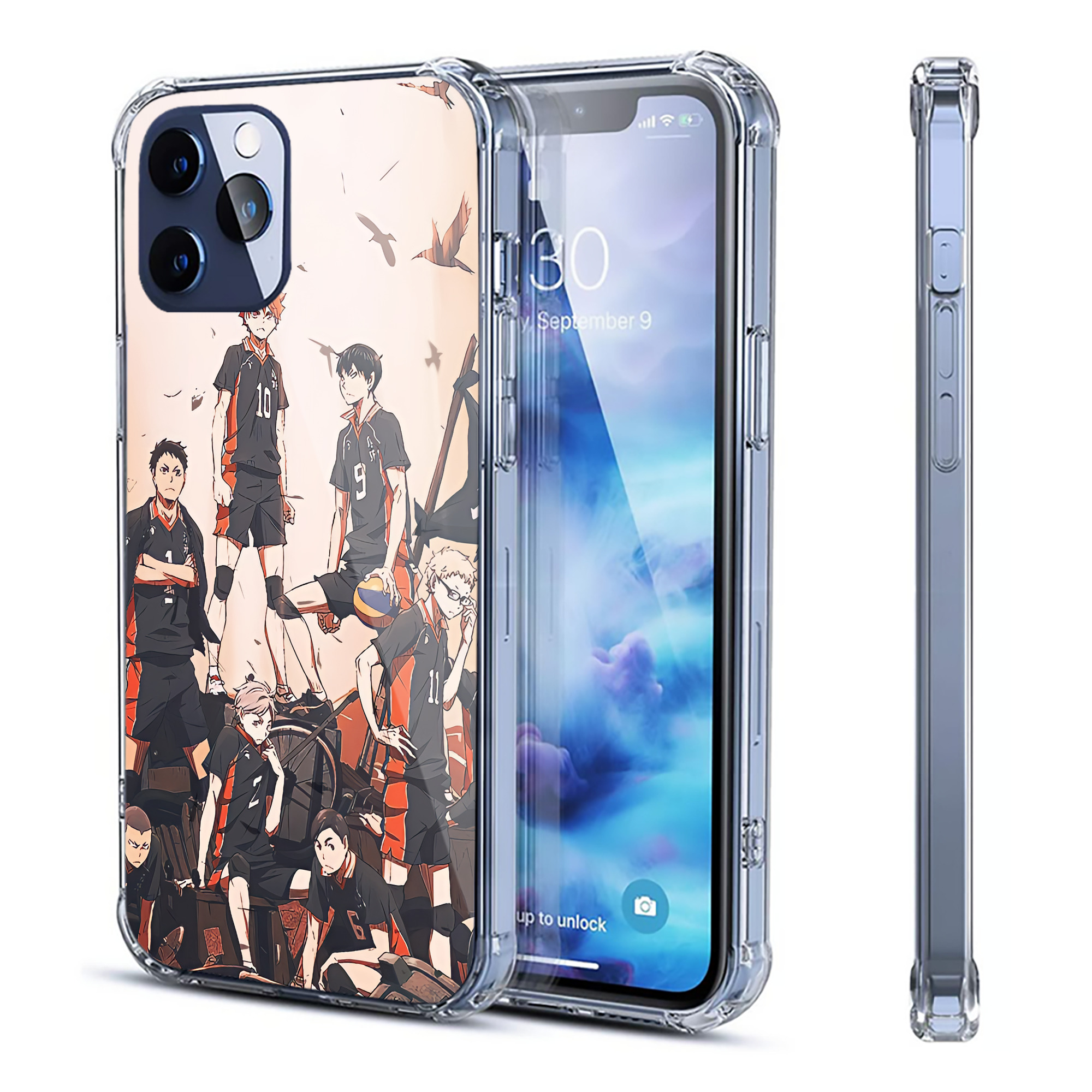 （画像用） ハイキュー!! Haikyu!! 【iPhone 12シリーズ対応】透明スマホケース（クリアソフトケース）